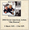 2004 Great American Artists “Jim Henson” Stamp Sheet