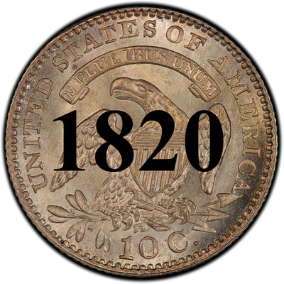 1820 Capped Bust Dime , 