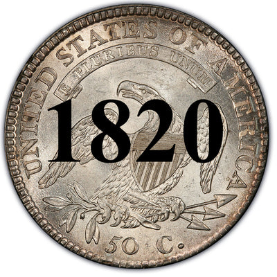 1820 Capped Bust Half Dollar