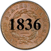 1836 Coronet Matron Head Large Cent