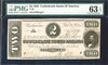 1864 $2 (T-70) Richmond, Virginia - Confederate Currency -
