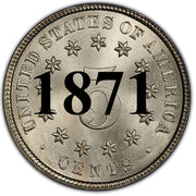 1871 Shield Nickel