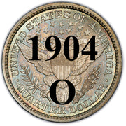 1904-O Barber Quarter