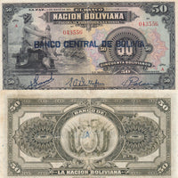 1911 Bolivia 1 Boliviano "Mercury" World Currency ,