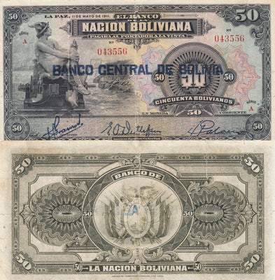 1911 Bolivia 1 Boliviano 