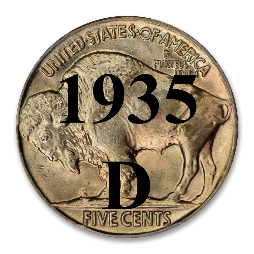 1935-D Buffalo Nickel Palm Island - Main Image