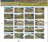 2001 Legends of Baseball "Legendary Fields" Stamp Sheet