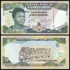 1995 Swaziland 5 Emalangeni "Zulu Warriors" World Currency , Uncirculated
