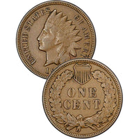 1873 "Open 3" Indian Head Cent