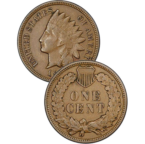 USA 1 Cent Indian Head 1895