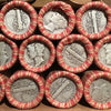 ESTATE SALE ~ Old US Silver Dimes On End Wheat Penny Lincoln Cent Roll ~ Vintage Coins Set Collection