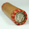 ESTATE SALE ~ Old US Silver Dimes On End Wheat Penny Lincoln Cent Roll ~ Vintage Coins Set Collection