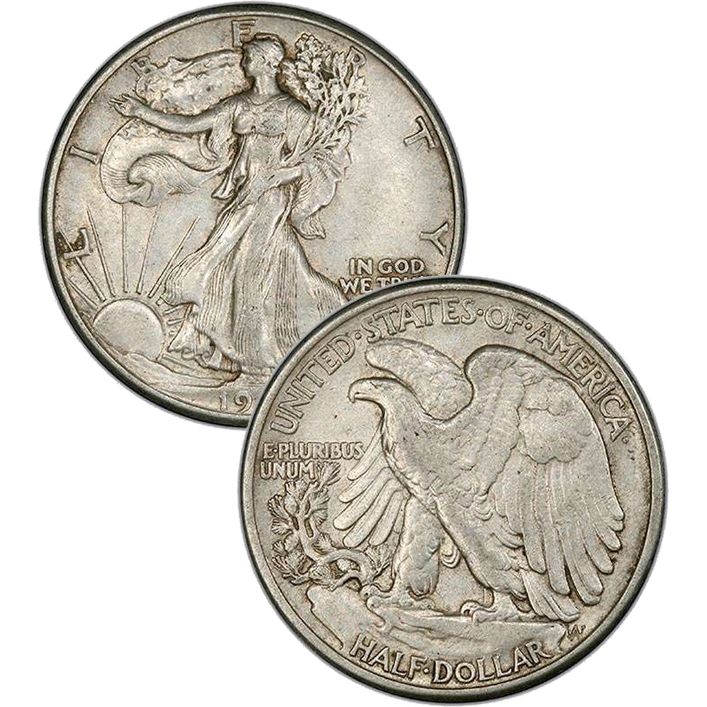 1916 Walking Liberty Silver Half Dollar Nice G+ Free Shipping With 5 Items  A2