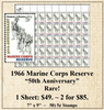 1966 Marine Corps Reserve “50th Anniversary” Stamp Sheet