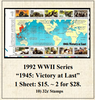 1992 WWII Series “1945: Victory at Last” Stamp Sheet