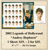 2002 Legends of Hollywood “Audrey Hepburn” Stamp Sheet