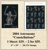 2004 Astronomy “Constellations” Stamp Sheet