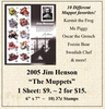 2005 Jim Henson “The Muppets” Stamp Sheet