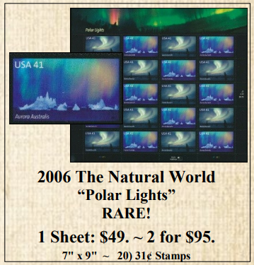 2006 The Natural World “Polar Lights” Stamp Sheet