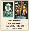 2007 Star Wars "30th Anniversary" Stamp Sheet