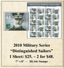 2010 Military Series "Distinguished Sailors" Stamp Sheet