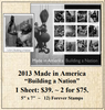 2013 Made in America “Building a Nation” Stamp Sheet