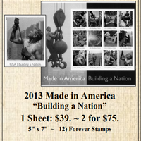 2013 Made in America “Building a Nation” Stamp Sheet