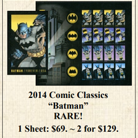 2014 Comic Classics “Batman” Stamp Sheet