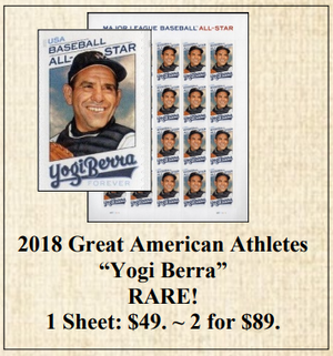 All-Star Baseball Player Yogi Berra Celebrated on Forever Stamp