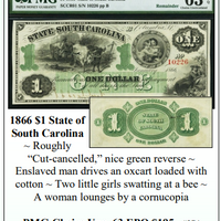 1866 $1 State of South Carolina Obsolete Currency #374