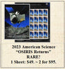 2023 American Science “OSIRIS Returns” RARE! Stamp Sheet