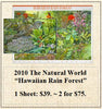 2010 The Natural World “Hawaiian Rain Forest” Stamp Sheet