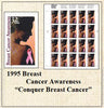 1995 Breast Cancer Awareness “Conquer Breast Cancer” Stamp Sheet