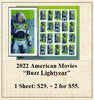2022 American Movies “Buzz Lightyear” Stamp Sheet