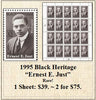 1995 Black Heritage “Ernest E. Just” Rare! Stamp Sheet