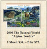 2006 The Natural World “Alpine Tundra” Stamp Sheet
