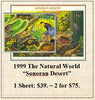 1999 The Natural World “Sonoran Desert” Stamp Sheet