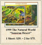1999 The Natural World “Sonoran Desert” Stamp Sheet