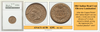 1861 Indian Head Cent Obverse Lamination Coin Error! #EC-015