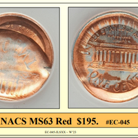 No Date Lincoln Memorial Cent Broadstruck with a Partial Brockage Coin Error! #EC-045