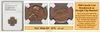 1960 Lincoln Cent Broadstruck on Straight Clip Planchet Coin Error! #EC-049