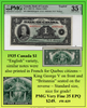1935 Canada $1 ~ World Currency ~ PMG Very Fine 35 EPQ ~ #W-039