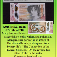 (2016) Royal Bank of Scotland £10 ~ World Currency ~ PMG Gem Unc. 65 EPQ ~ #W-040