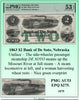 1863 $2 Bank of De Soto, Nebraska Obsolete Currency ~ PMG AU53 ~ #075