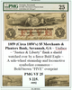 1859(Circa 1850's) $5 Merchants & Planters Bank, Savannah, GA #092