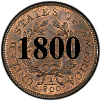 1800 Draped Bust Half Cent