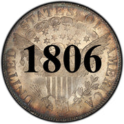 1806 Draped Bust Half Dollar , Heraldric Eagle Reverse