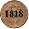 1818 Coronet Matron Head Large Cent