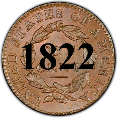 1822 Coronet Matron Head Large Cent