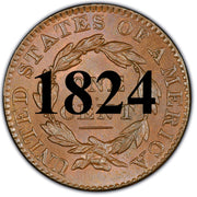 1824 Coronet Matron Head Large Cent